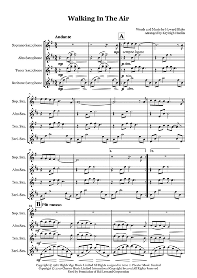 Walking In The Air (arr. Kayleigh Huelin)
