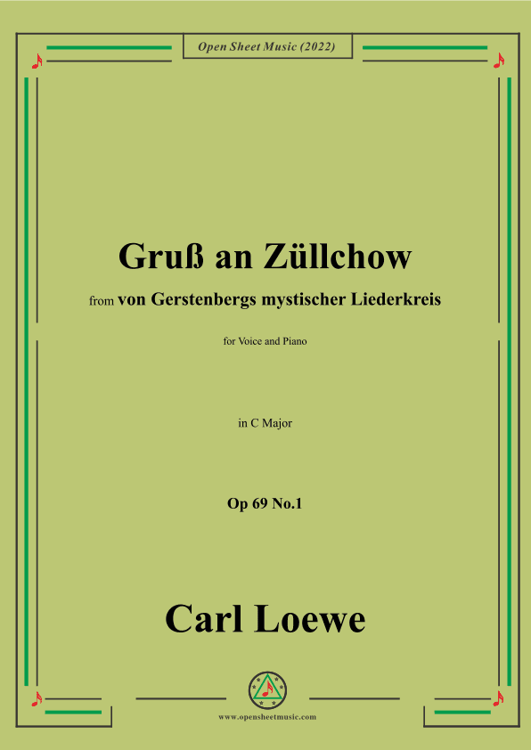 Loewe-Gruß an Züllchow,Op 69 No.1,in C minor (arr. OSM Press)