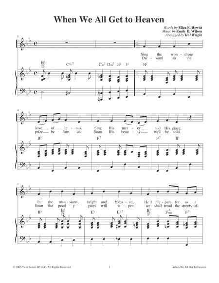 When We All Get To Heaven (arr. Hal Wright)