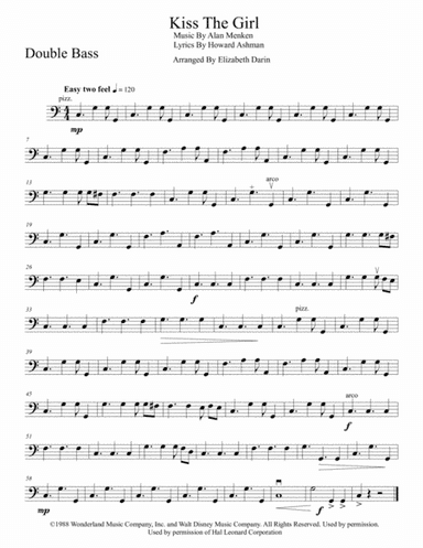 Kiss The Girl (arr. Elizabeth Darin)
