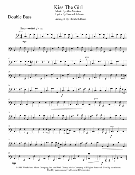 Kiss The Girl (arr. Elizabeth Darin)