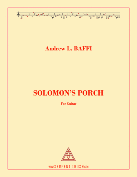 SOLOMON'S PORCH