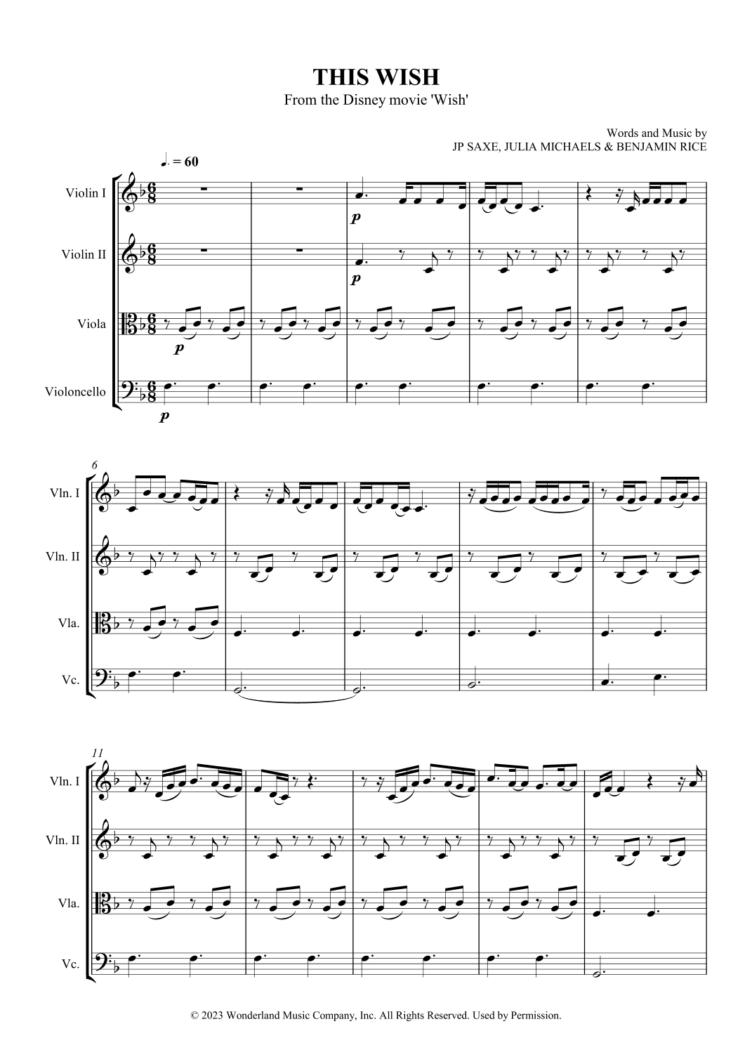 This Wish (arr. SCMusic)