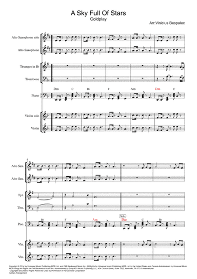 A Sky Full Of Stars (arr. Vinícius Bespalec)