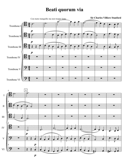 Stanford three choral motets, opus 38 No. 3 (arr. Philip Brink)