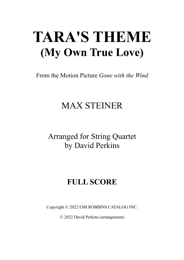 My Own True Love (tara's Theme) (arr. David Perkins)
