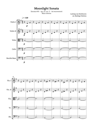 Moonlight Sonata (arr. Rodrigo Faleiros)