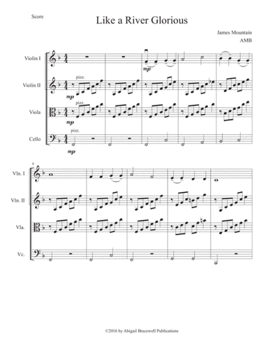 Like a River Glorious (arr. Abigail Bracewell)