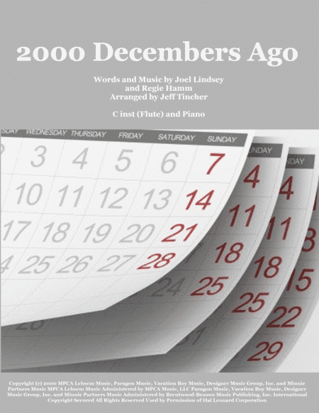 2000 Decembers Ago (arr. Jeff Tincher)
