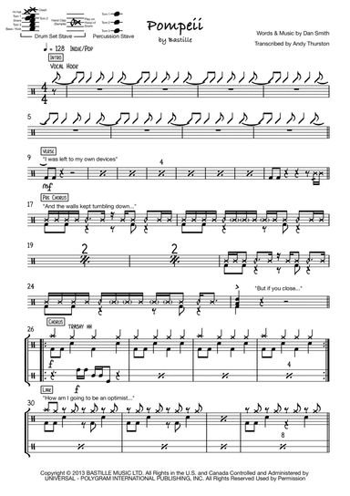 Pompeii (arr. Andy Thurston)