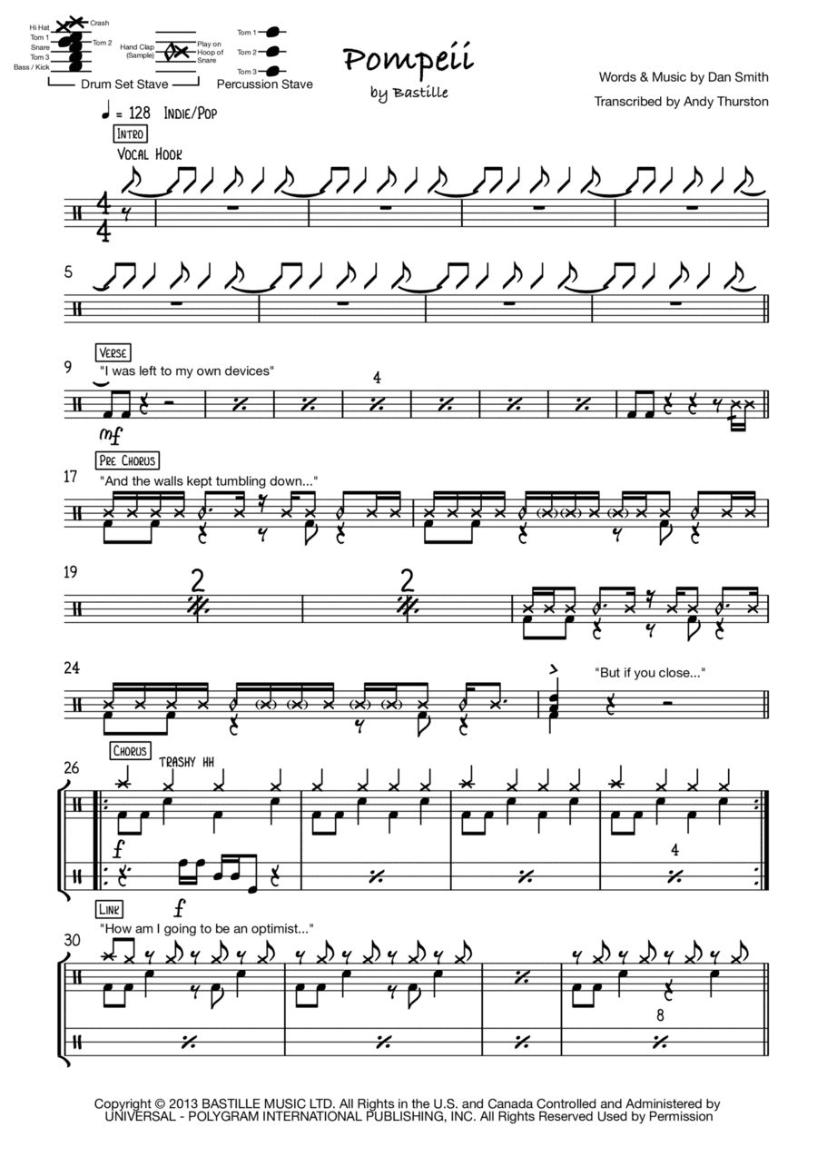 Pompeii (arr. Andy Thurston)