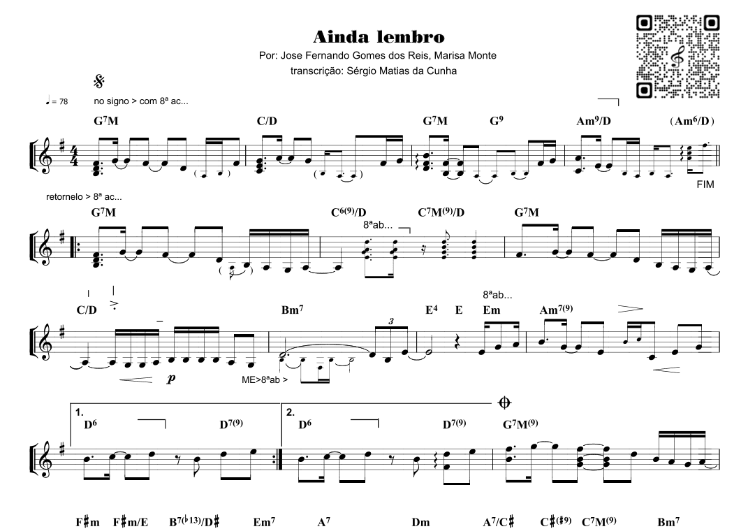 Ainda Lembro (arr. Sérgio Matias da Cunha)