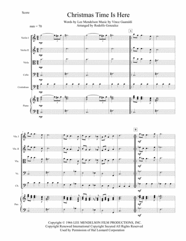 Christmas Time Is Here (arr. Rodolfo Gonzalez)