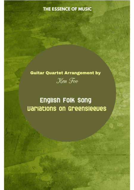 Variations on Greensleeves  - Score Only (arr. Ken Foo)