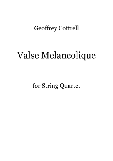 Valse Melancolique