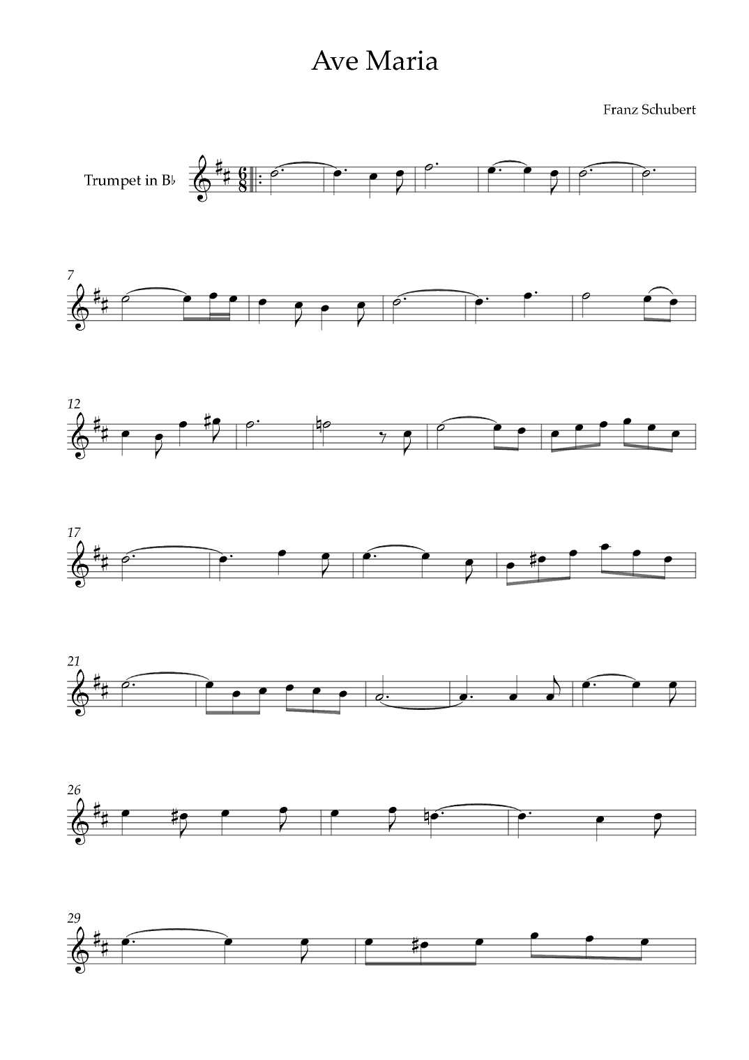 Ave Maria (arr. Karen Gueiros)