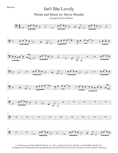 Isn't She Lovely (arr. Kevin Busse)