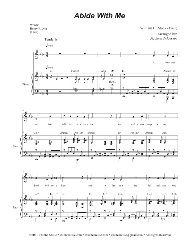Abide With Me (Unison Choir) (arr. Stephen DeCesare)