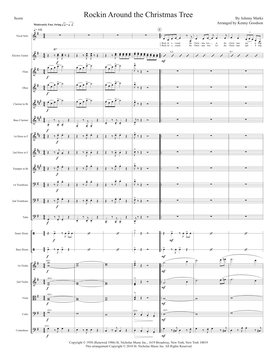 Rockin' Around The Christmas Tree (arr. Kenny Goodson)