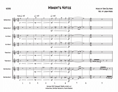 Moment's Notice (arr. Logan Moore)