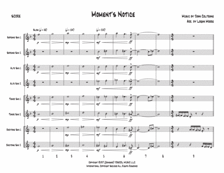 Moment's Notice (arr. Logan Moore)