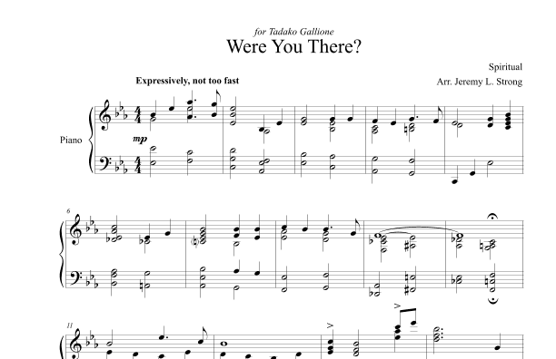 Were you There? (arr. Jeremy Strong)