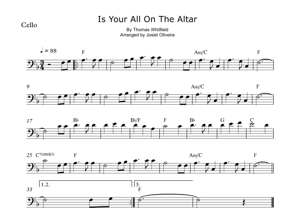 Is Your All On The Altar (arr. Josiel Oliveira)