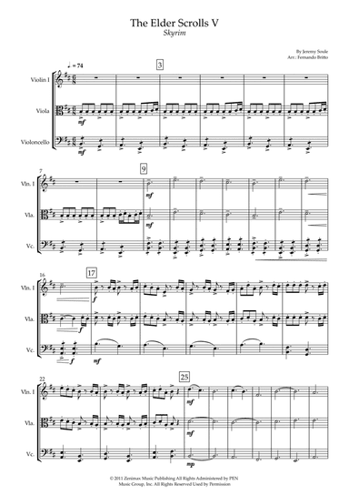 Dragonborn (skyrim Theme) (arr. Fernando Britto)