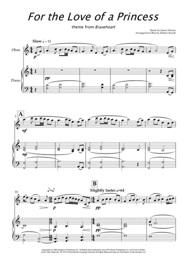 For The Love Of A Princess (arr. Robert Newth)