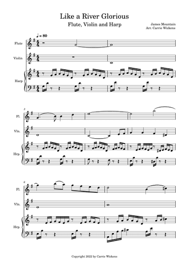 Like A River Glorious (arr. Carrie Wickens)