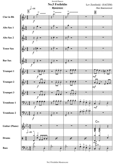 Jewish Dances. No.5, Freilekhs.