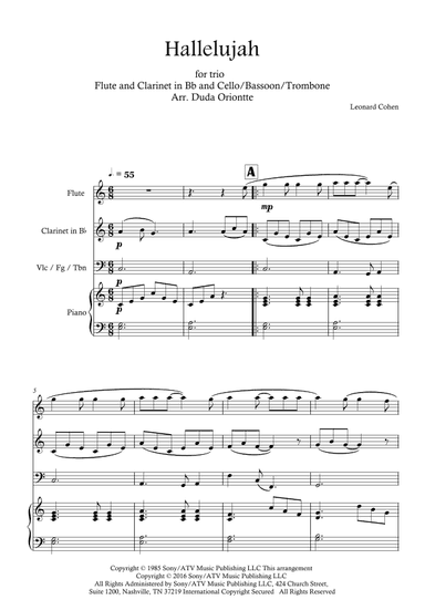 Hallelujah (arr. Duda Oriontte)