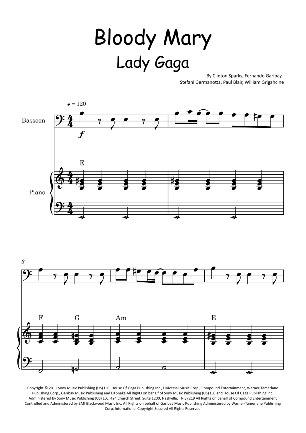 Bloody Mary (arr. Glauco Fernandes)