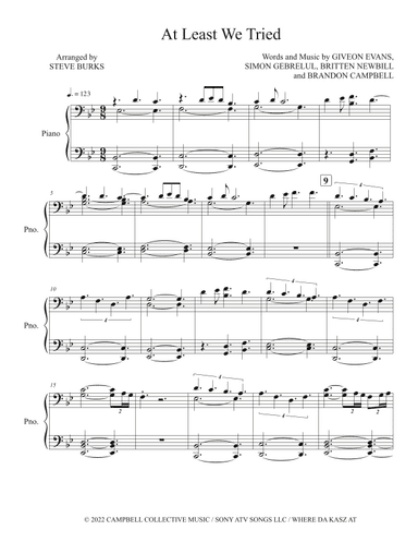 At Least We Tried (arr. Steve Burks)