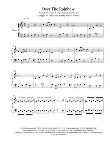 Over The Rainbow (arr. John D Wilcock)
