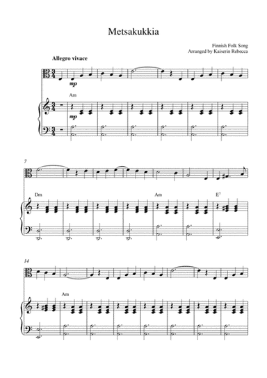 Metsakukkia (arr. Kaiserin Rebecca)