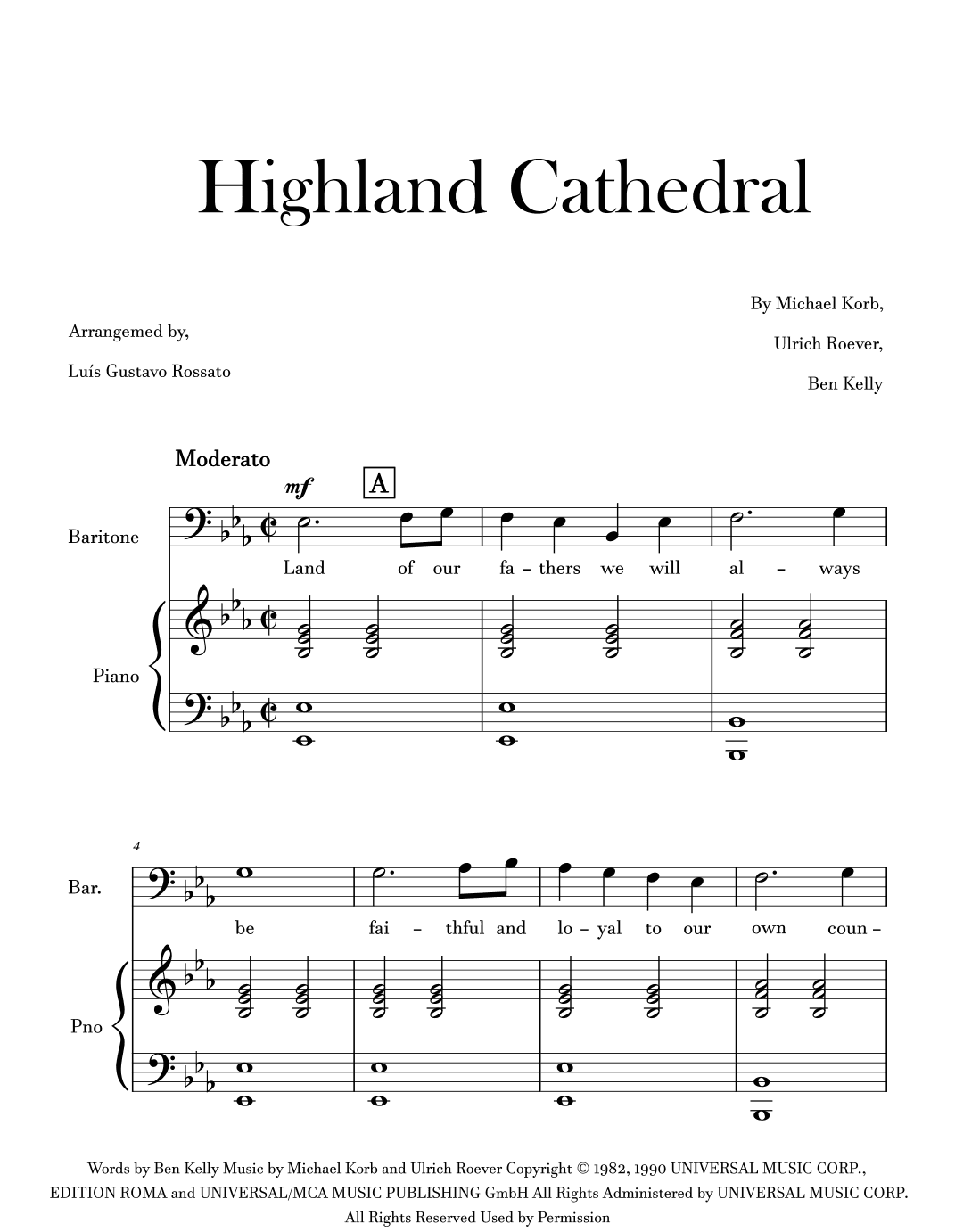 Highland Cathedral (arr. Luís Gustavo Rossato)