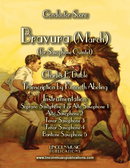 March – "Bravura" (for Saxophone Quintet SATTB or AATTB) (arr. Kenneth Abeling)