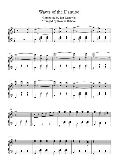 Waves of the Danube (short version) (arr. Roxana Belibou)