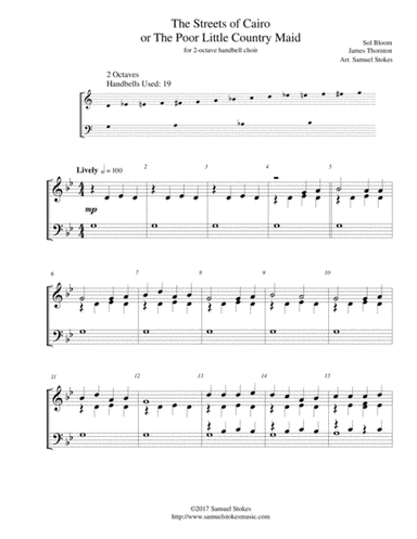 The Streets of Cairo or the Poor Little Country Maid - 2-octave handbell choir (arr. Samuel Stokes)