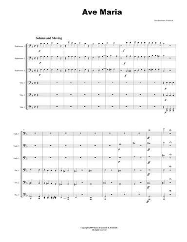 Bruckner - Ave Maria (arr. Kenneth D. Friedrich)