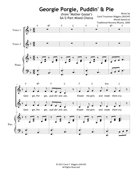 Georgie Porgie, Puddin' & Pie (from Mother Goose)