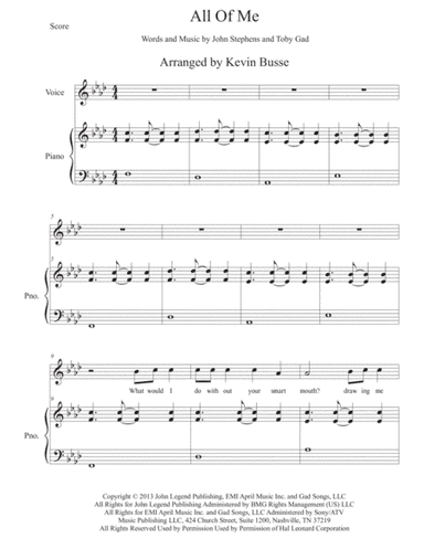 All Of Me (arr. Kevin Busse)