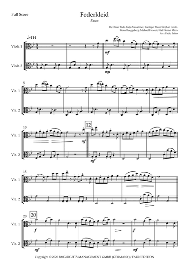 Federkleid (arr. Fabio Britto)