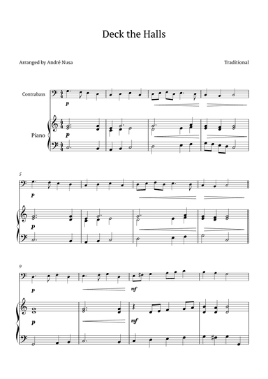 Deck the Halls (arr. André Nusa)