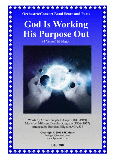 God Is Working His Purpose Out - Orchestra - Concert Band or Mixed Ensemble Score and Parts PDF (arr. Brendan Elliget MAGA 537)