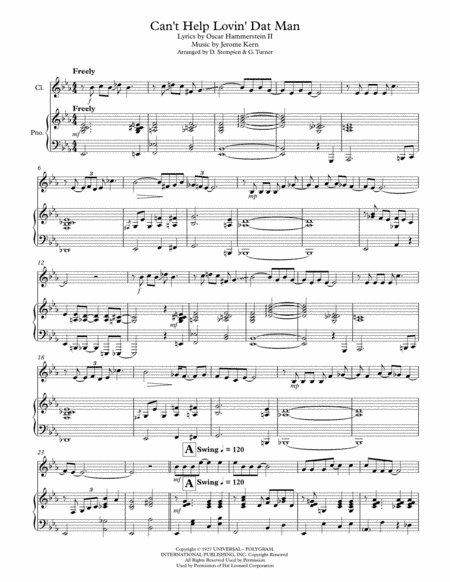 Can't Help Lovin' Dat Man (arr. Debra E. Stempien, Gregory H. Turner)