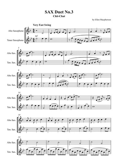 SAX DUET - CHIT CHAT