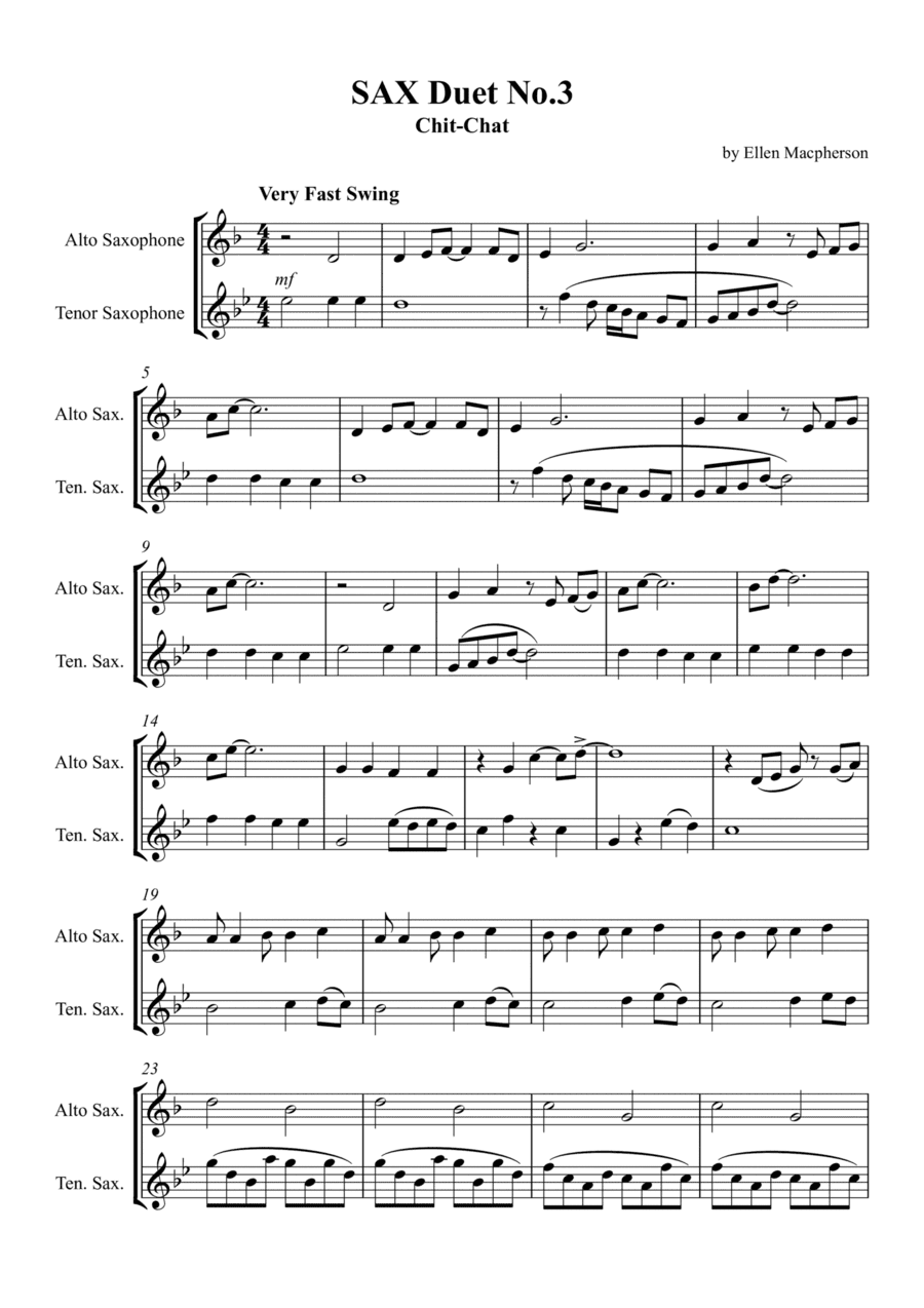 SAX DUET - CHIT CHAT