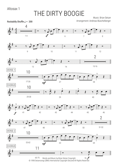 The Dirty Boogie (arr. Andreas Büschelberger)